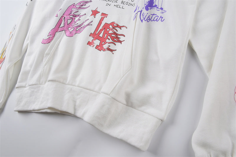 Hellstar Studios 2024 새로운 후드티 화이트