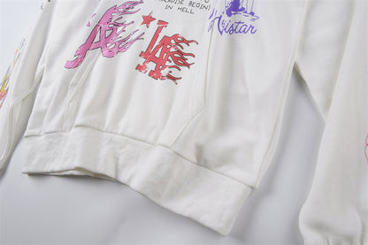 Hellstar Studios 2024 새로운 후드티 화이트